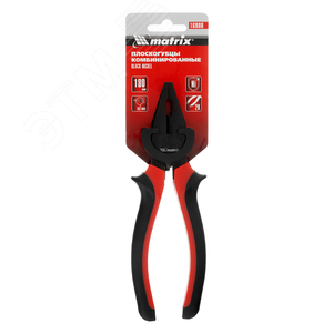 Плоскогубцы Black Nickel, 180 мм, комбинированные, двухкомпонентные рукоятки - фото 3