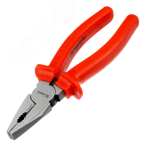 Плоскогубцы Econom, 180 мм, шлифованные, пластмассовые рукоятки - фото 1