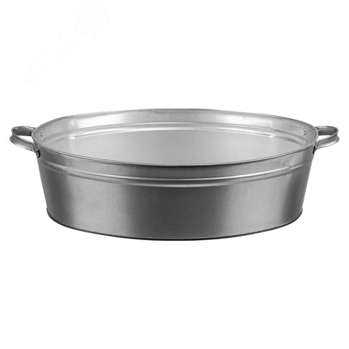 Таз оцинкованный овальный 23 л, Россия - фото 2