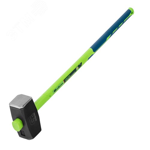 Кувалда, 9000 г, фибергласовая обрезиненная рукоятка - фото 1