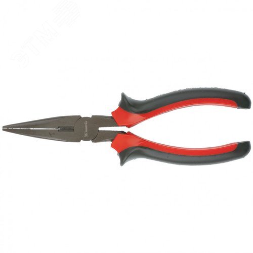 Изображение товара Длинногубцы Black Nickel, 180 мм, прямые, двухкомпонентные рукоятки (шт)