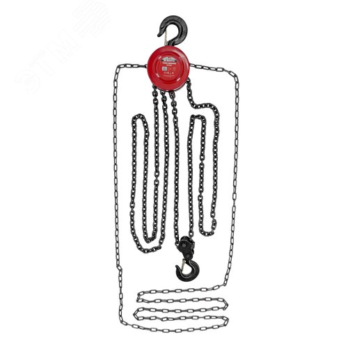 Таль цепная, 2 т, h подъема 2,5 м, расстояние между крюками 380 мм - фото 2