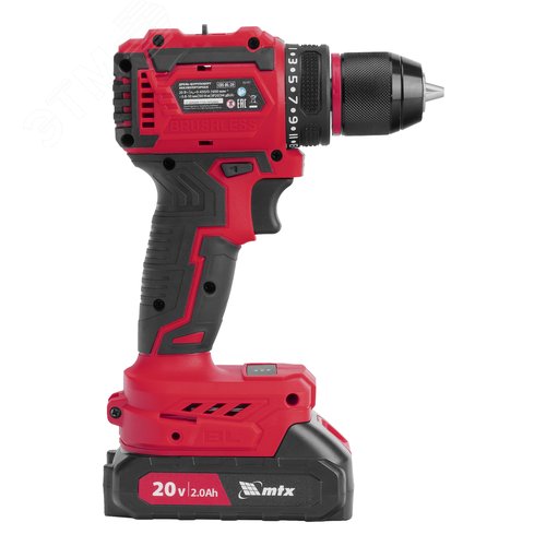 Дрель-шуруповерт аккумуляторная бесщет. CDS-BL-20, Li-Ion, 20 В - фото 7