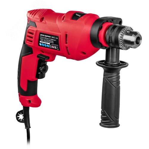 Дрель ударная MID-750, 750 Вт, 0-3000 об/мин, 0-48000 уд/мин - фото 2
