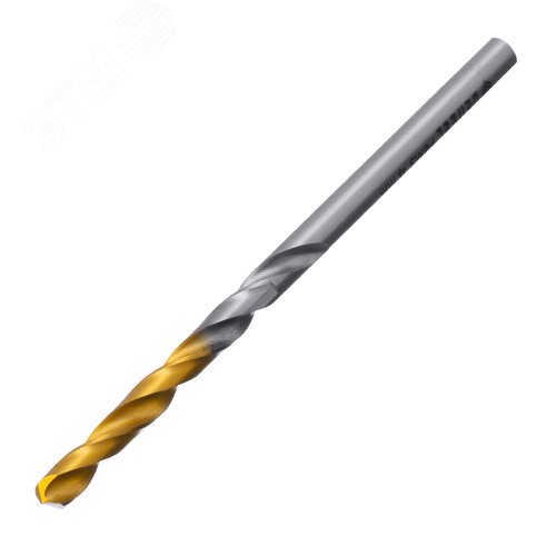 Сверло спиральное по металлу 4 x 75мм, Р6М5, Golden Tip - фото 1