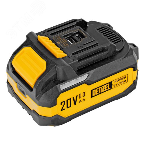 Батарея аккумуляторная BH-20-6.0, Li-Ion, USB, 20 В, 6,0 Ач - фото 1