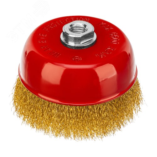 Изображение товара Щетка для УШМ, 125 мм, М14, чашка, латунированная витая проволока (шт)