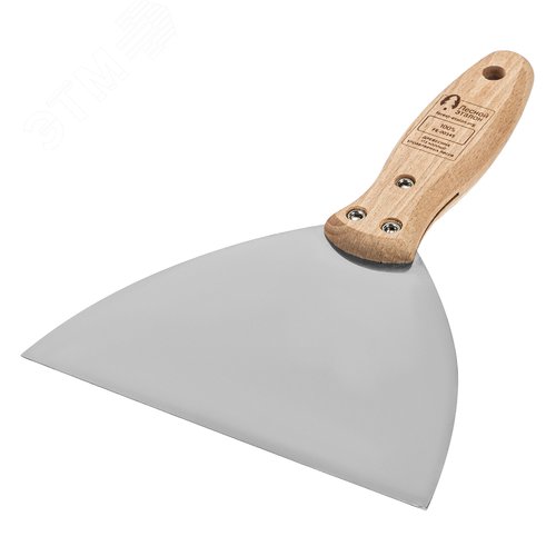 Шпательная лопатка из нержавеющей стали, 150 мм, буковая рукоятка, EFP - фото 2