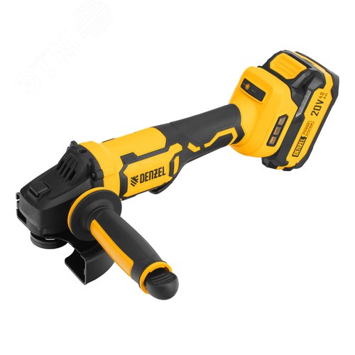 Машина шлифовальная угловая аккумуляторная бесщет. AGH-BL-20-125, Li-Ion, 20 В - фото 1