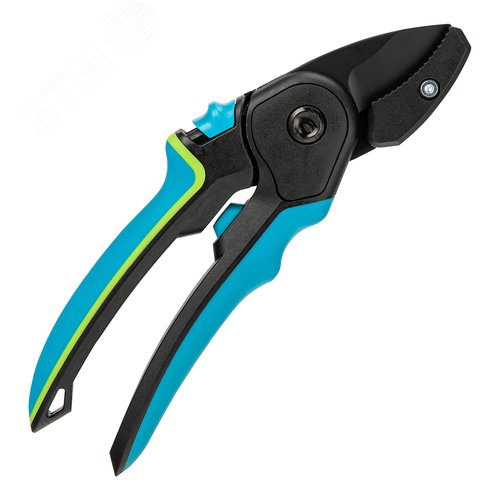 Секатор с наковальней, 220 мм, регулировка захвата, трехкомпонентные рукоятки, LUXE - фото 2