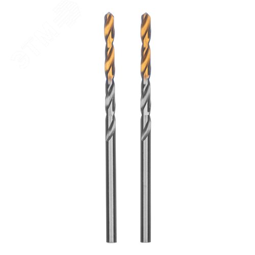 Сверло спиральное по металлу 3,2 x 65мм, Р6М5, Golden Tip , 2шт. - фото 1