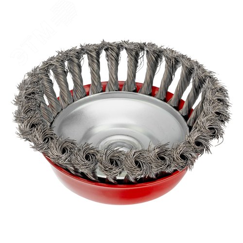 Щетка для УШМ, 125 мм, М14, Чашка, крученая проволока 0,35 мм - фото 2