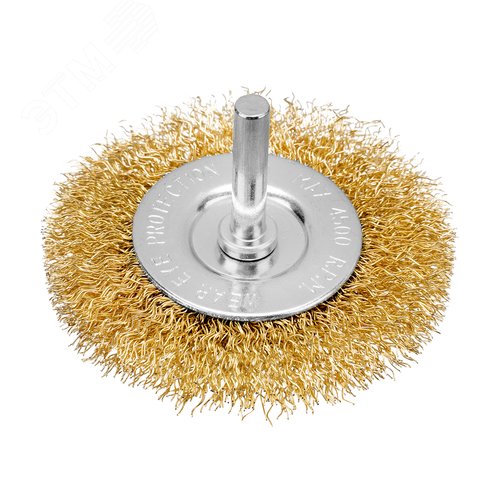 Набор щеток для дрели, 5 шт., 2 Плоские 50-75 мм, 3 Чашки 25-50-75 мм, со шпильками - фото 2
