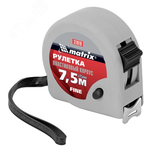 Изображение товара Рулетка Fine, 7,5 м х 25 мм, пластиковый корпус (шт)