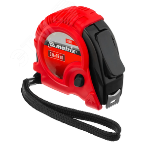 Рулетка Rubber, 3 м х 16 мм, обрезиненный корпус - фото 1