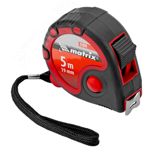 Изображение товара Рулетка Status 3 fixations, 5 м х 19 мм, двухкомпонентный корпус, 3 фиксации ленты (шт)