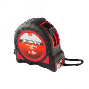 Рулетка Strong, 5 м х 19 мм, обрезиненный корпус - фото 3