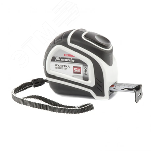 Рулетка Autostop, 5 м х 25 мм, двухкомпонентный корпус, автоматическая фиксация, PRO - фото 1