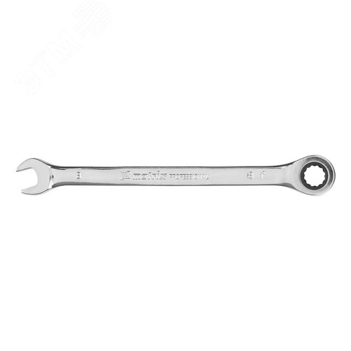 Ключ комбинированный трещоточный, 8мм, CrV, зеркальный хром - фото 2