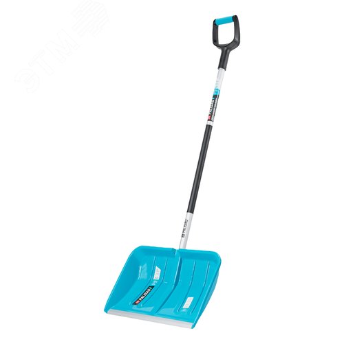 Лопата-скрепер для уборки снега,полипропилен,550х340х1450 мм,алюминиевый черенок,ПВХ, LUXE - фото 1