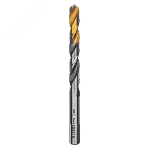 Сверло спиральное по металлу 11 x 142мм, Р6М5, Golden Tip, многогранная заточка - фото 2