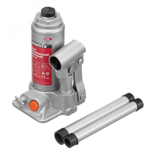 Изображение товара Домкрат гидравлический бутылочный, 2 т, h подъема 158-308 мм (шт)