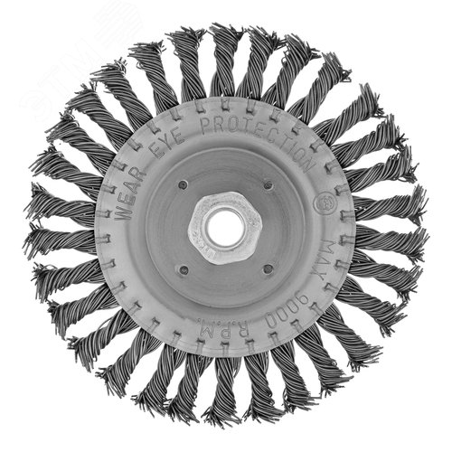 Щетка для УШМ, 150 мм, М14, Плоская, крученая проволока 0,8 мм - фото 2