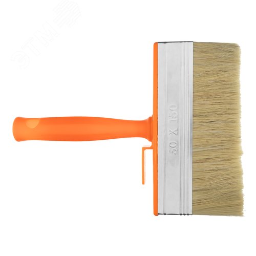 Кисть-ракля, 50х150 мм, натуральная щетина, пластмассовый корпус, пластмассовая ручка - фото 2