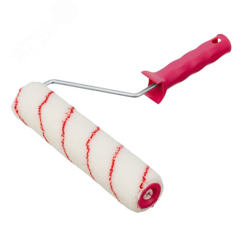 Изображение товара Валик в сборе НЕЙЛОН, 250 мм, ворс 9 мм, D 36 мм, D ручки 6 мм (шт)