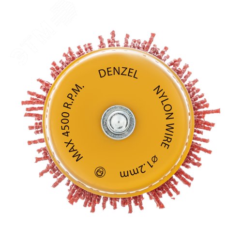 Щетка для дрели, 65 мм, Чашка, со шпилькой, нейлоновая щетина - фото 2