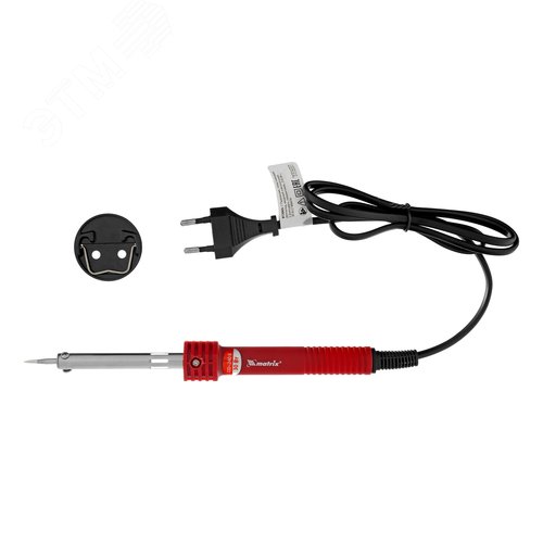 Изображение товара Паяльник, пластиковая рукоятка,медный наконечник с долговечным защитным покрытием, 30W (шт)