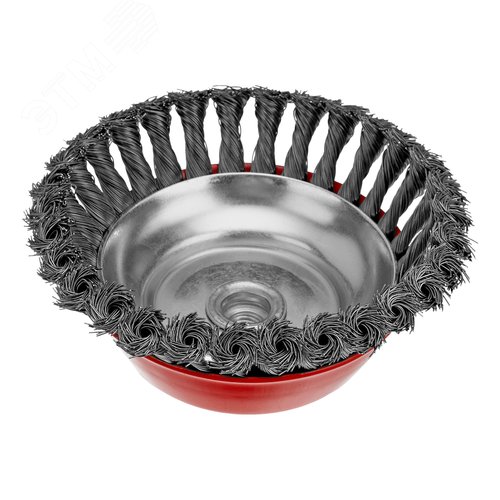 Щетка для УШМ, 150 мм, М14, Чашка, крученая проволока 0,5 мм - фото 2