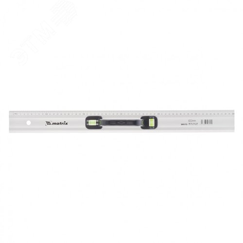 Изображение товара Линейка-уровень, 600 мм, металлическая, пластмассовая ручка 2 глазка (шт)