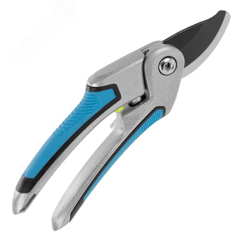 Секатор прямого реза, 215 мм, регулировка захвата, трехкомпонентные рукоятки, LUXE - фото 2