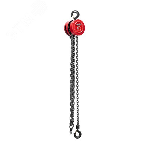 Таль цепная, 0,5 т, h подъема 2,5 м, расстояние между крюками 240 мм - фото 1