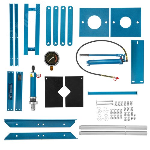 Пресс гидравлический с манометром, 12 т (комплект из 2 частей) - фото 12