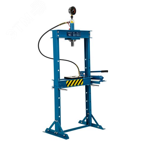 Пресс гидравлический с манометром, 12 т (комплект из 2 частей) - фото 2