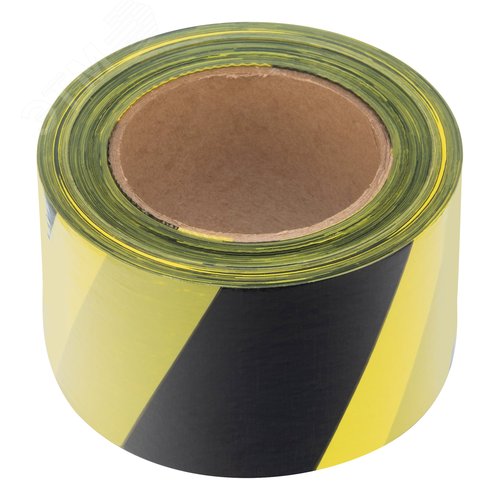 Изображение товара Лента сигнальная, 75 мм х 200 м черно-желтая Россия (шт)