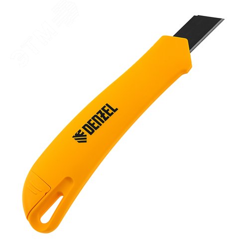 Нож, 18 мм, сменное лезвие, SK4, облегченный корпус, нажимной фиксатор - фото 2