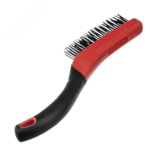 Щетка зачистная 3-х рядная, двухкомпонентная рукоятка - фото 2