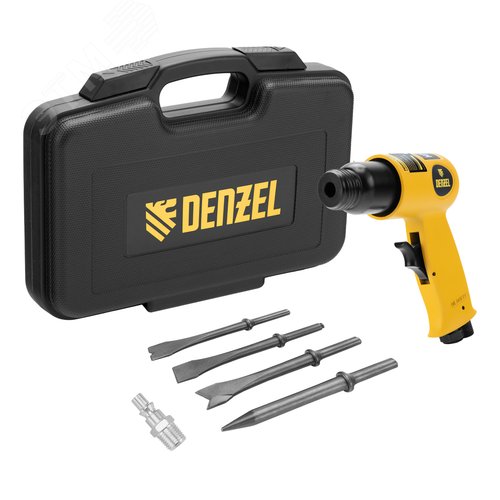 Пневматический молоток НР4500 + набор насадок, 113 л/мин, 4500 уд/мин - фото 1