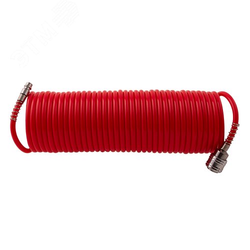 Изображение товара Шланг спиральный воздушный, 10 м, с быстросъемными соединениями (шт)