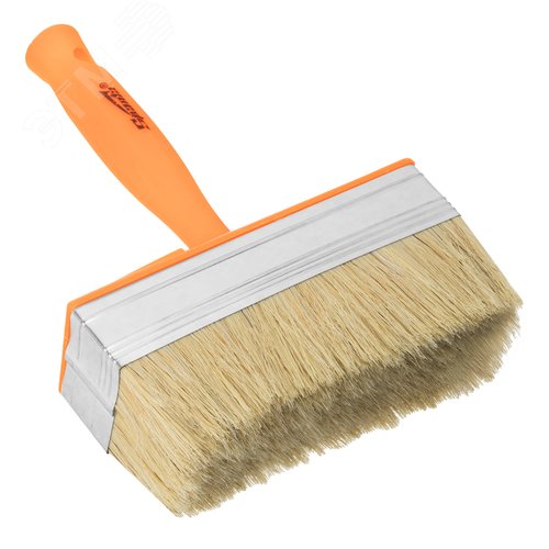 Кисть-ракля, 50х150 мм, натуральная щетина, пластмассовый корпус, пластмассовая ручка - фото 1