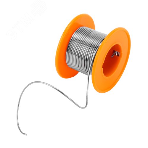 Припой Sn60Pb40, D 1 мм, 25 г, на пластмассовой катушке - фото 1