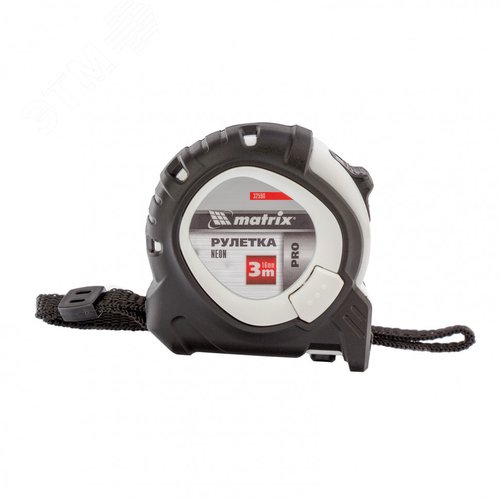 Изображение товара Рулетка Neon, 3 м x 16 мм, обрезиненный корпус, 3 фиксации, PRO (шт)