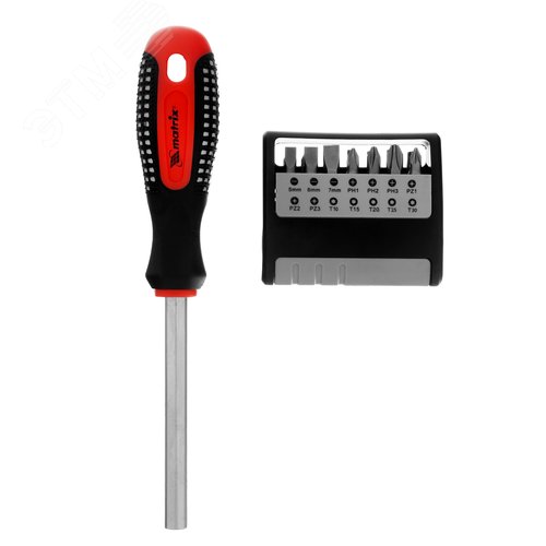 Изображение товара Отвёртка с набором бит, CrV,14 шт. (шт)