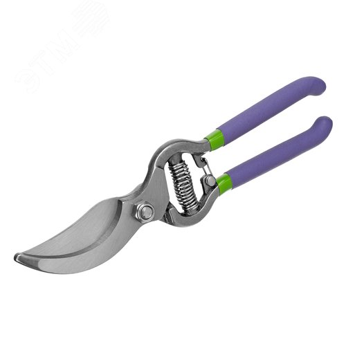 Секатор прямого реза, 255 мм, цельнокованый, металлические обрезиненные рукоятки - фото 1