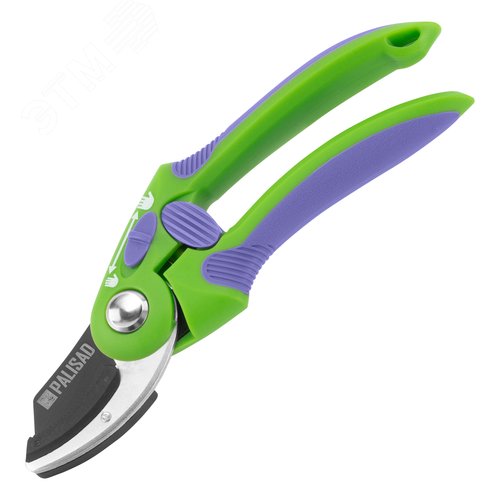 Секатор с наковальней, 215 мм, регулировка захвата, двухкомпонентные рукоятки - фото 1