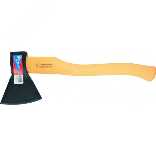 Изображение товара Топор кованный, в сборе, 700/900 г, деревянное топорище, 400 мм, А-0(Труд) Вача (шт)