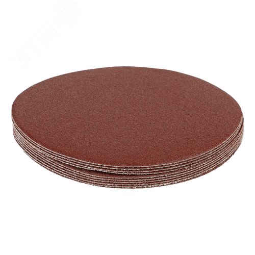 Изображение товара Круг абразивный на ворсовой подложке под 'липучку', P 180, 125 мм, 10 шт. (шт)